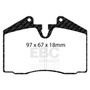 EBC DP3612C - 89-95 Ferrari 348 3.4 Redstuff Front/Rear Brake Pads (Axle Set Only)