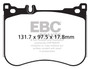 EBC DP42178R - 14+ Mercedes-Benz S550 4.7 Twin Turbo AMG Sport Pkg Yellowstuff Front Brake Pads
