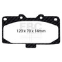 EBC DP51200NDX - 89-95 Nissan Skyline (R32) 2.6 Twin Turbo GT-R Bluestuff Front Brake Pads