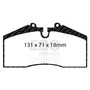 EBC DP4767R - 96-98 Porsche 911 (993) 3.6 Carrera 4S Yellowstuff Rear Brake Pads