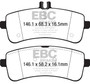 EBC DP52350NDX - 2015+ Mercedes-Benz C63 S AMG (W205) 4.0L Twin Turbo Bluestuff Rear Brake Pads
