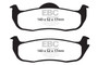 EBC DP61707 - 04-05 Infiniti QX56 5.6 Greenstuff Rear Brake Pads