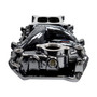 Edelbrock 7561-BP - Intake Manifold; Big Block Chevy Oval Port; RPM Air Gap; Black Plasma Coated