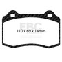 EBC DP81140.14SR21 - Racing 04-08 Ferrari 430 4.3L SR-21 Sintered Race Front Brake Pads
