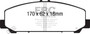 EBC ED91808 - 06-07 Infiniti QX56 5.6 (Akebono) Extra Duty Front Brake Pads