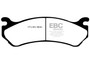 EBC ED91304 - 02 Cadillac Escalade 5.3 (Akebono rear caliper) Extra Duty Front Brake Pads