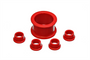 Energy Suspension 16.10104R - 96-00 Honda Civic/CRX / 99-00 Honda Civic Si Red Power Steering Rack Bushing Set
