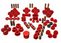 Energy Suspension 16.18104R - 90-93 Acura Integra Red Hyper-Flex Master Bushing Set