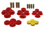 Energy Suspension 2.3107R - 97-06 Jeep Wrangler TJ Red Rear Control Arm Bushings (Must reuse OEM Outer Shells)