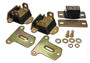 Energy Suspension 3.1122G - 69-72 Camaro/70-73 Monte Carlo Black Complete Motor&Trans Mount Set Zinc Finish