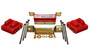 Energy Suspension 3.1131R - 88-94 GM Blazer 4WD K Series Red Motor and Transmission Mounts; Zinc Finish