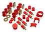 Energy Suspension 4.18117R - 97-01 Ford Escort/ZX2 Red Hyper-flex Master Bushing Set