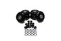 Energy Suspension 9.9172G - 2.375in Black Hyper-Glide PolyCreeper Wheels (Set of 6)