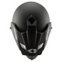 EVS DSHE18VS-VSBK - T5 Dual Sport Venture Solid Helmet Visor - Matte Black