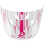 EVS HE21T3P50-VSRPK - T3 Pinner Helmet Visor 50-50 - White/Pink