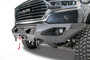 Fab Fours DR19-X4251-1 - Matrix Front Bumper; 2 Stage Black Powder Coat; 7/8 in. D-Ring Mounts; No Guard;