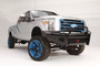 Fab Fours FS11-S2562-1 - Black Steel Front Ranch Bumper