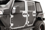 Fab Fours JK3000-1 - Door Skin; Front; Matte Black Powder Coat;