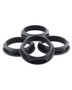 fifteen52 52-ST-NUT-V2- BLACK-SET - Super Touring Nut V2 - Anodized Black w/ Satin Clear - Set of 4