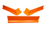 FiveStar 3022-417-FO - Modified Aero Valance 3pc. Fluorescent Orange