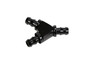Fleece Performance FPE-FIT-Y08-BLK - 1/2 Inch Black Anodized Aluminum Y Barbed Fitting (For -8 Pushlock Hose)