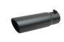 Gibson 500641-B - Rolled Edge Angle-Cut Tip - 4in OD/3in Inlet/12in Length - Black Ceramic