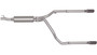 Gibson 66524 - 04-05 Dodge Ram 1500 SLT 5.7L 2.5in Cat-Back Dual Split Exhaust - Stainless