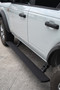 Go Rhino 20412974PC - RealTruck 21-24 Ford Bronco 4dr VoltStep Electric Running Board Kit (No Drill) - Tex. Blk