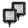 Go Rhino 55962LT -  RC2 LR Bull Bar with Mounting Brackets & Two 3" Cube Lights - Textured Black