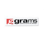 Grams Performance G37-99-3004 - Decal; 4 in. White Sticker; Grams Black Logo;