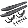 Go Rhino 6944358020PC - 2022 Toyota Tundra DC 4dr Kit w/RB20 Running Board + Brkts + 4 RB20 Drop Steps - Tex. Blk