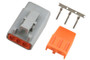 Haltech HT-031001 - Male Deutsch DTM-3 Connector 7.5 Amp Plug & Pins