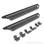Go Rhino D14506T - 18-20 Jeep Wrangler JLU Dominator Extreme D1 SideSteps Complete Kit w/SideStep + Brkts