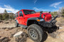 Go Rhino D14505T - 07-18 Jeep Wrangler JKU Dominator Extreme D1 SideSteps Complete Kit w/SideStep + Brkts