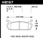 Hawk HB157W.484 - 91-96 Ford Escort / 90-93 Mazda Miata / 90-94 Protege / 91-96 Mer Tr DTC-30 Race Rear Brake Pad