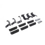 Go Rhino D14439T -  Dominator Xtreme D1 SideSteps - Complete Kit: SideStep + Brackets - Textured Black