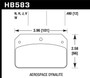 Hawk HB583J.480 - DR-97 Brake Pads for Aerospace Dynalite Caliper w/ 0.218in Center Hole