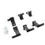 Go Rhino FSD4429TK - 16-23 Toyota Tacoma DC 4dr Brackets for Dominator Xtreme Frame Slider - Tex. Blk