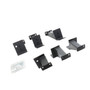 Go Rhino FSD4505TK - 07-18 Jeep Wrangler JKU 4dr Brackets for Dominator Xtreme Frame Slider - Tex. Blk