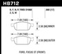 Hawk HB712F.680 - 13 Ford Focus HPS Front Street Brake Pads