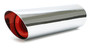 Hedman Hedders 17121 - SINGLE RESONATOR HOT TIPS EXHAUST TIP FOR 2-1/4 IN. EXHAUST SYSTEM; 9 IN. LONG; 2-1/4 IN. OUTLET- CHROME