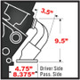 Hedman Hedders 58160 - BLOCK HUGGER HEADERS; OLDSMOBILE 260-403 (SB); 1-3/4 IN. TUBES; UNCOATED