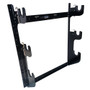 Hepfner Racing Products HRP6776-BLK - Axle Rack Wall Mount 1 Rear and 2 Fronts Blk