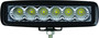 Hella 357203001 - Value Fit Mini 6in LED Light Bar - Flood Beam Pedestal