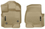 Husky Liners 18363 - 15-23 Ford F-150 Super/Super Crew Cab WeatherBeater Tan Front Floor Liners