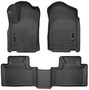 Husky Liners 99051 - 11-13 Dodge Durango / 11-13 Jeep Grand Cherokee WeatherBeater Combo Black Floor Liners
