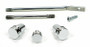 Ididit 2500000020 - Column Dress-Up Kit - Retro - Flasher Knob - Turn Lever - Tilt Column Lever - Polished Stainless Shaft - Aluminum - Chrome - GM / Mopar - Kit