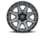 Icon 1817859057TT - Rebound 17x8.5 6x5.5 25mm Offset 5.75in BS 95.1mm Bore Titanium Wheel