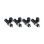 Injector Dynamics 1050.34.14.14.4 - ID1050X Fuel Injectors 34mm Length 14mm Top O-Ring 14mm Lower O-Ring (Set of 4)