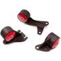 Innovative Mounts 19153-95A - 88-91 Civic Replacement Mount Kit D-Series 4WD Cable 500+HP 95A Red